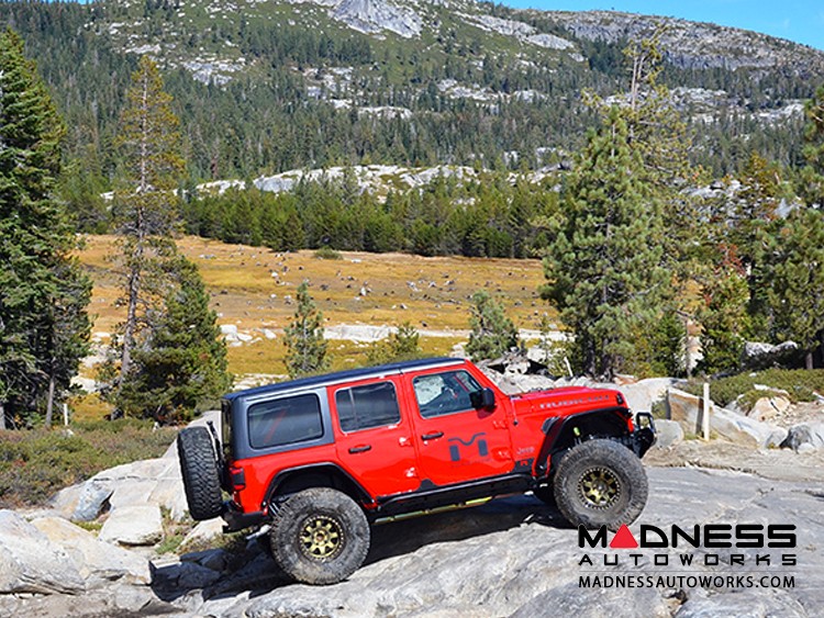Jeep Wrangler JL Overland Tube Fenders by Metalcloak Front Raw Metal